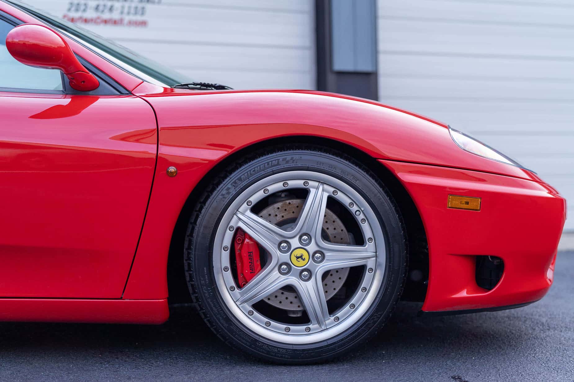 2003 Ferrari 360 Spider Rosso Corsa 3 Piece Wheels Red Calipers Convertiblexpel Paint Protection Film Ppf Ceramic Coating 04