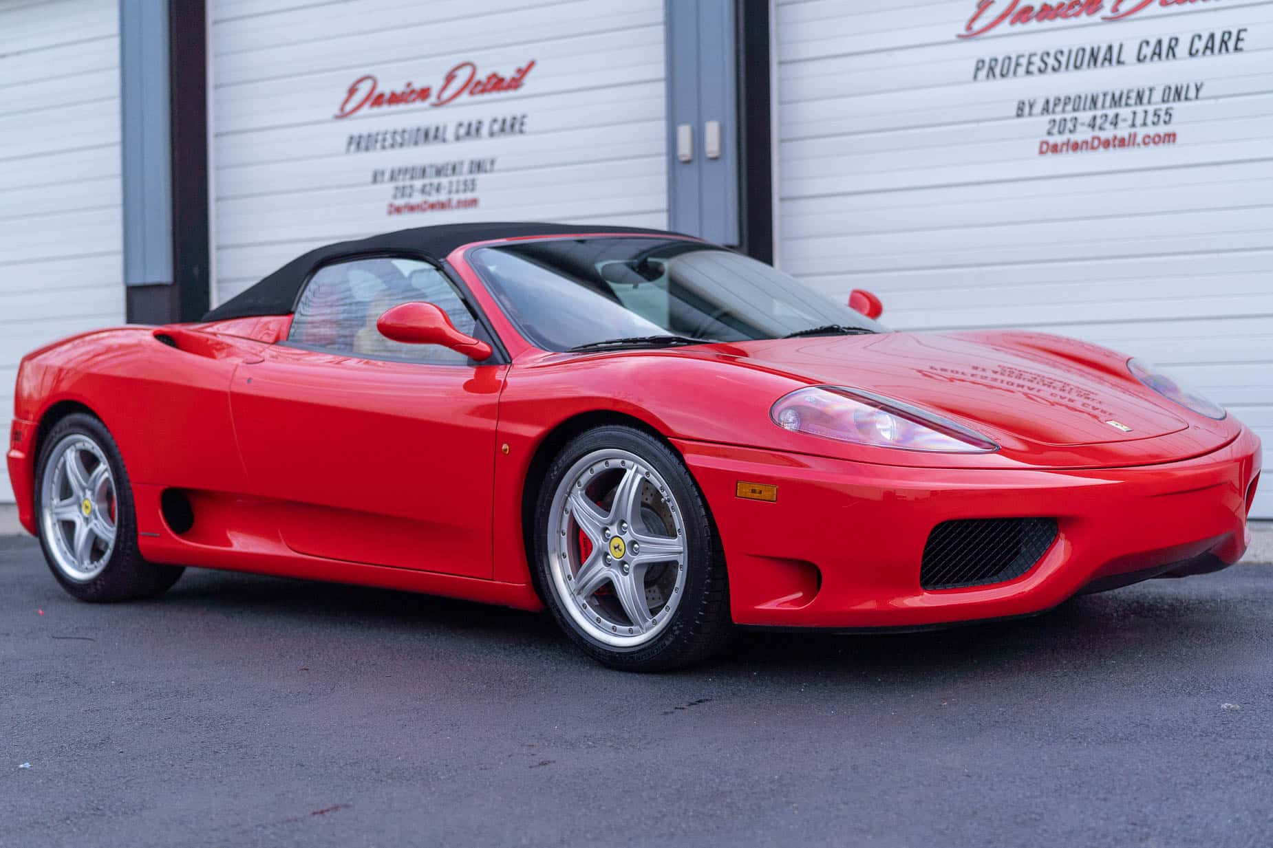 2003 Ferrari 360 Spider Rosso Corsa 3 Piece Wheels Red Calipers Convertiblexpel Paint Protection Film Ppf Ceramic Coating 08