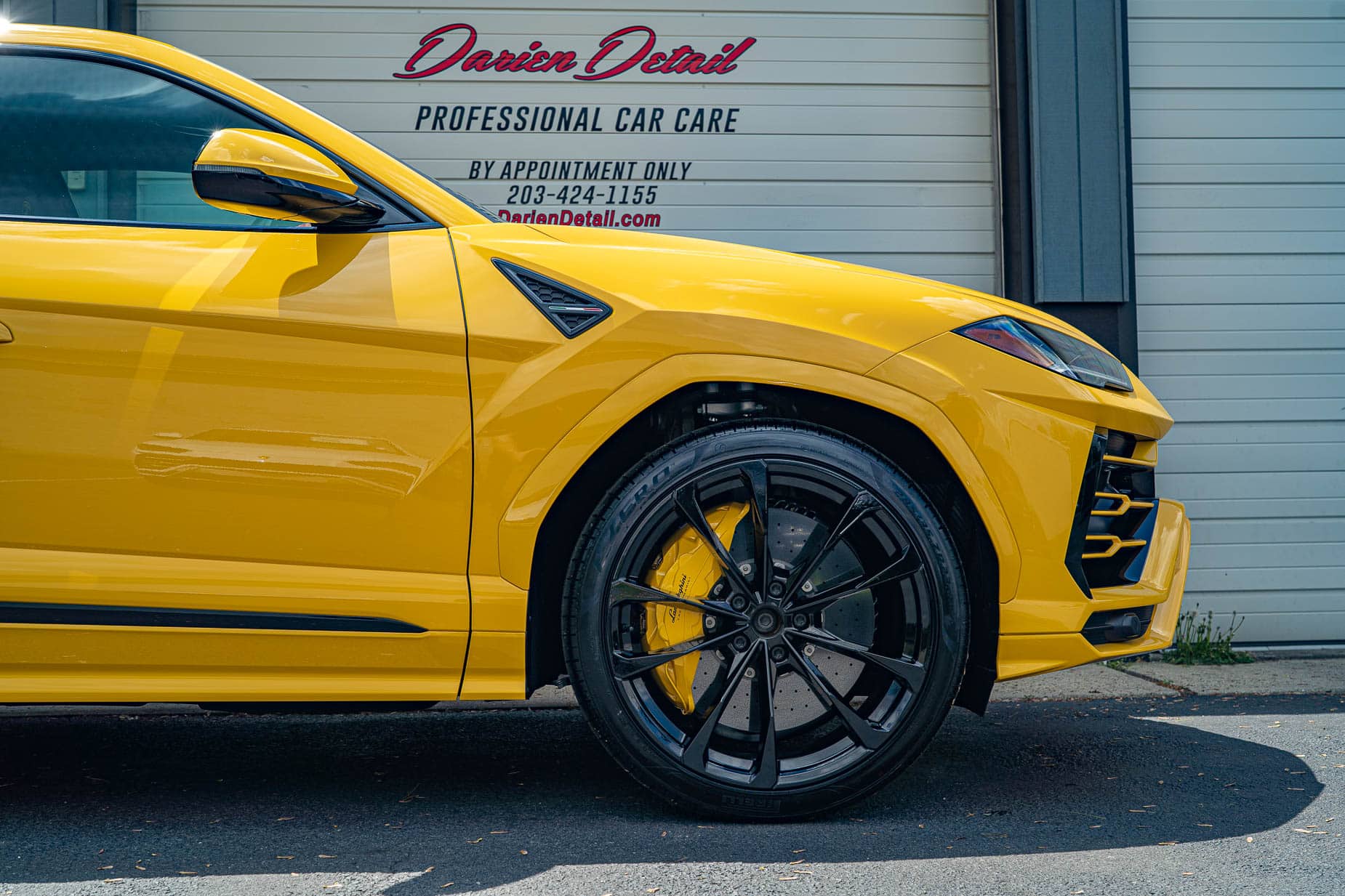 2021 Lamborghini Urus Giallo Auge Yellow Black Wheels Xpel Paint Protection Film Ppf Ceramic Coating 04