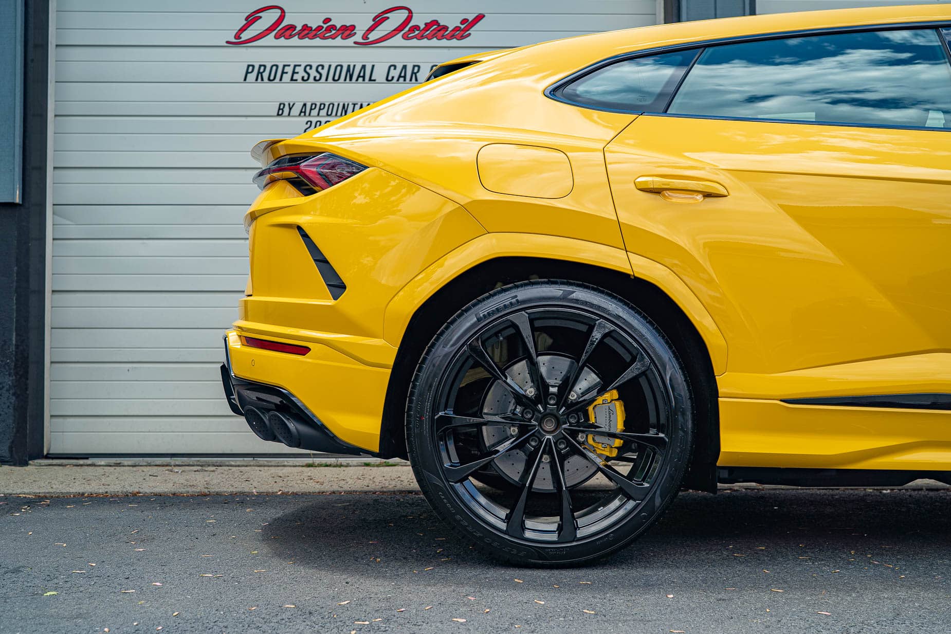 2021 Lamborghini Urus Giallo Auge Yellow Black Wheels Xpel Paint Protection Film Ppf Ceramic Coating 07