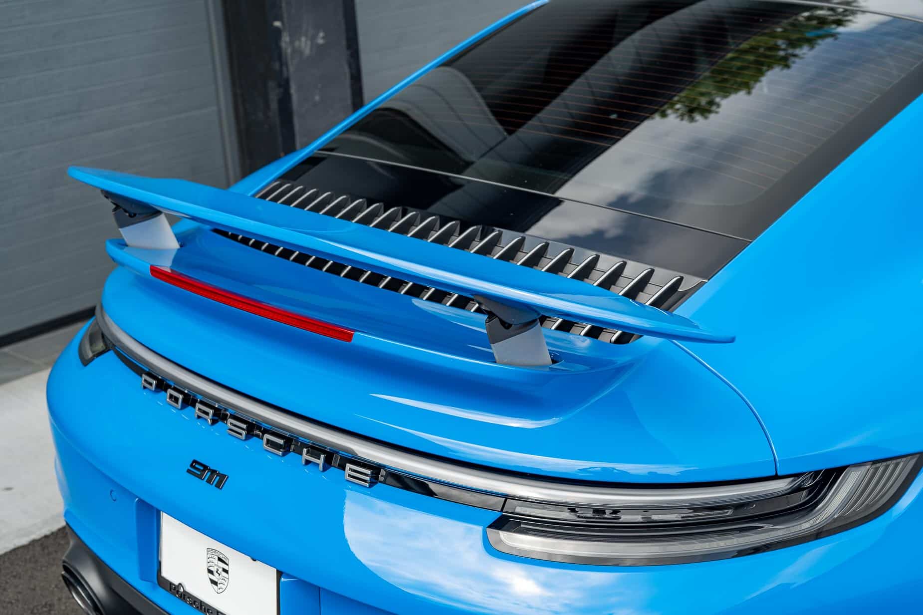 Darien Detail Porsche 911 Turbo 2023 Shark Blue Expel Ppf Cquartz Ceramic Coating Tint 07